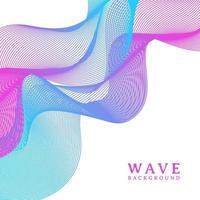 abstract colorful wavy line flowing background vector