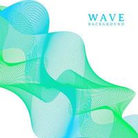 abstract colorful wavy line flowing background vector