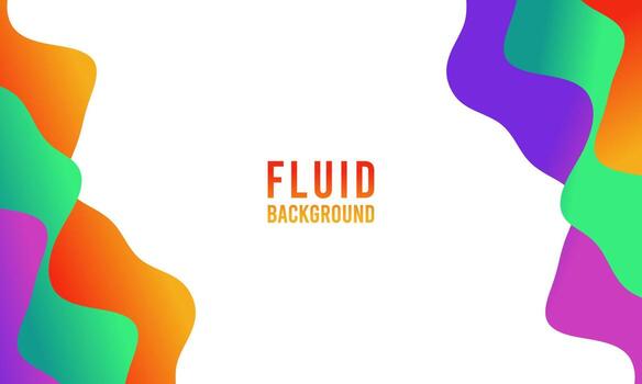 Modern Fluid Gradient Colors Abstract Background vector