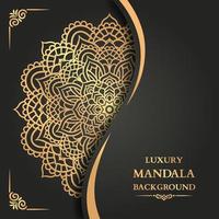 Luxury Mandala Background With Golden Arabesque vector