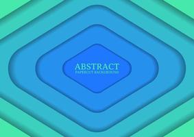 abstract rectangle papercut design background with overlap layer vector