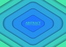 abstract rectangle papercut design background with overlap layer vector