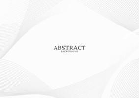 Abstract white and grey wave line design element vector