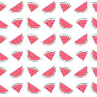 Watermelon seamless pattern background design vector