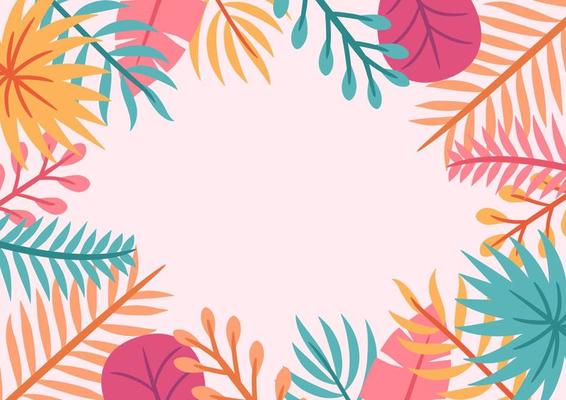 Modern tropical leaves background design