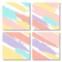 Set of Abstract Shape Background Pastel Color vector