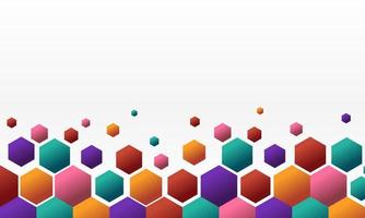 Abstract Geometric Shape Hexagon Background vector