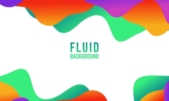 Modern Fluid Gradient Colors Abstract Background vector