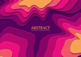 abstract papercut design background with overlap layer vector