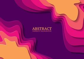 abstract papercut design background with overlap layer vector