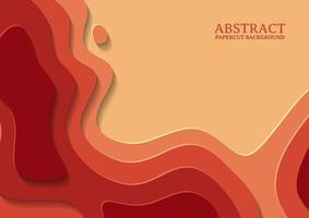 abstract papercut design background with overlap layer vector