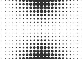 Abstract black and white dots halftone background vector