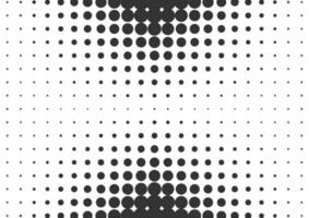 Abstract black and white dots halftone background vector