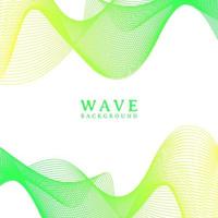 abstract colorful wavy line flowing background vector