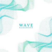 Abstract wavy colorful gradient dots halftone background vector