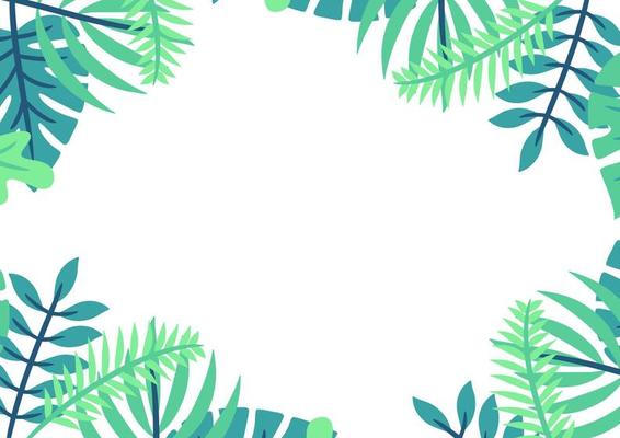 Modern tropical leaves background design