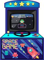 Arcade game machine isolated vector