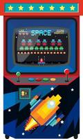 Space game user interface template vector