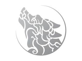 ANIMAL WOLF LOGO vector