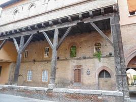 vista del casco antiguo de bolonia en emilia romagna italia foto