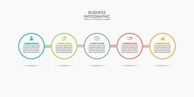 Presentation business infographic template vector
