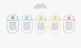 Presentation business infographic template vector