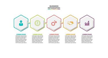 Presentation business infographic template vector