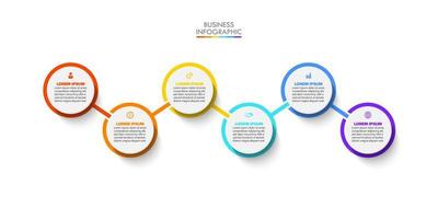 Presentation business infographic template vector