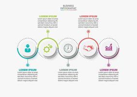 Presentation business infographic template vector