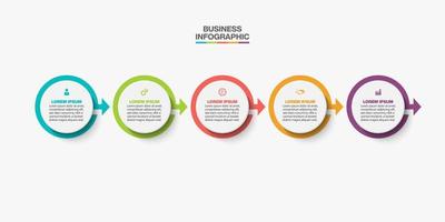 Presentation business infographic template vector