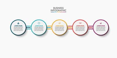 Presentation business infographic template vector