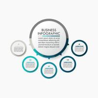 Presentation business infographic template vector