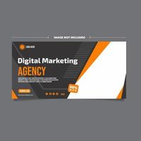 digital marketing banner for promotion company template vector