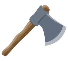 Axe. Forester's tool. vector