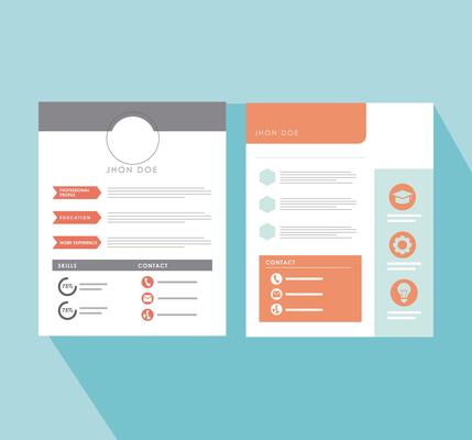 two curriculum vitae templates