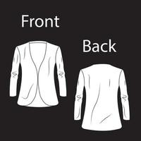 diseño formal de la chaqueta de los hombres vector