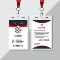 Professional ID Card Design Template vector