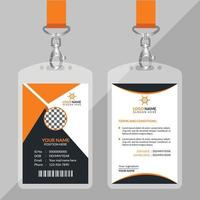 ID Card Design Template vector