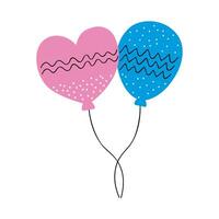 birthday balloons helium vector