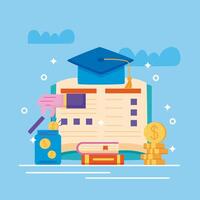 loans scholarship with book vector