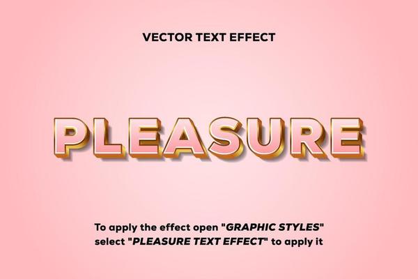 pleasure text effect fully editable