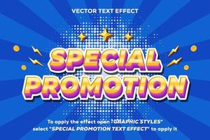 special promotion text effect fully editable vector