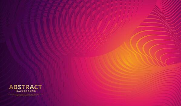 Abstract flow lines background with elegant and futuristic gradation color for element design and other users vector