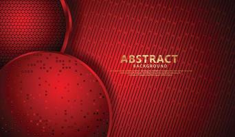 Elegant and futuristic abstract decoration overlap circle shape vector