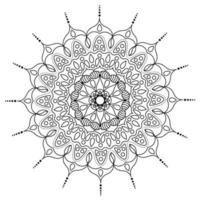 Mandala, Doodle colouring book page vector