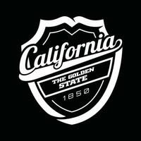 California element of men fashion and modern shield city in typography graphic design.Vector illustration. vector