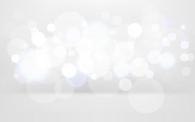 White empty studio with bright bokeh lights effect. Vector illustration