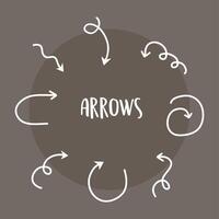 seven nice arrows vector