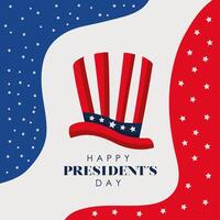 presidents day poster vector