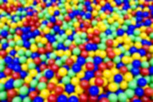 colorful plastic balls on children's playground photo